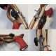 Staffa inox per fucili in legno